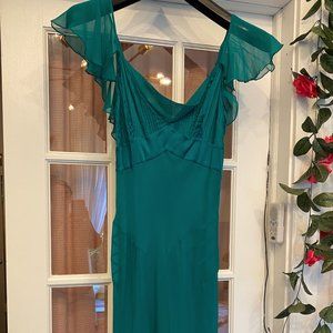Diane Von Furstenberg Emerald Green Cocktail Dress